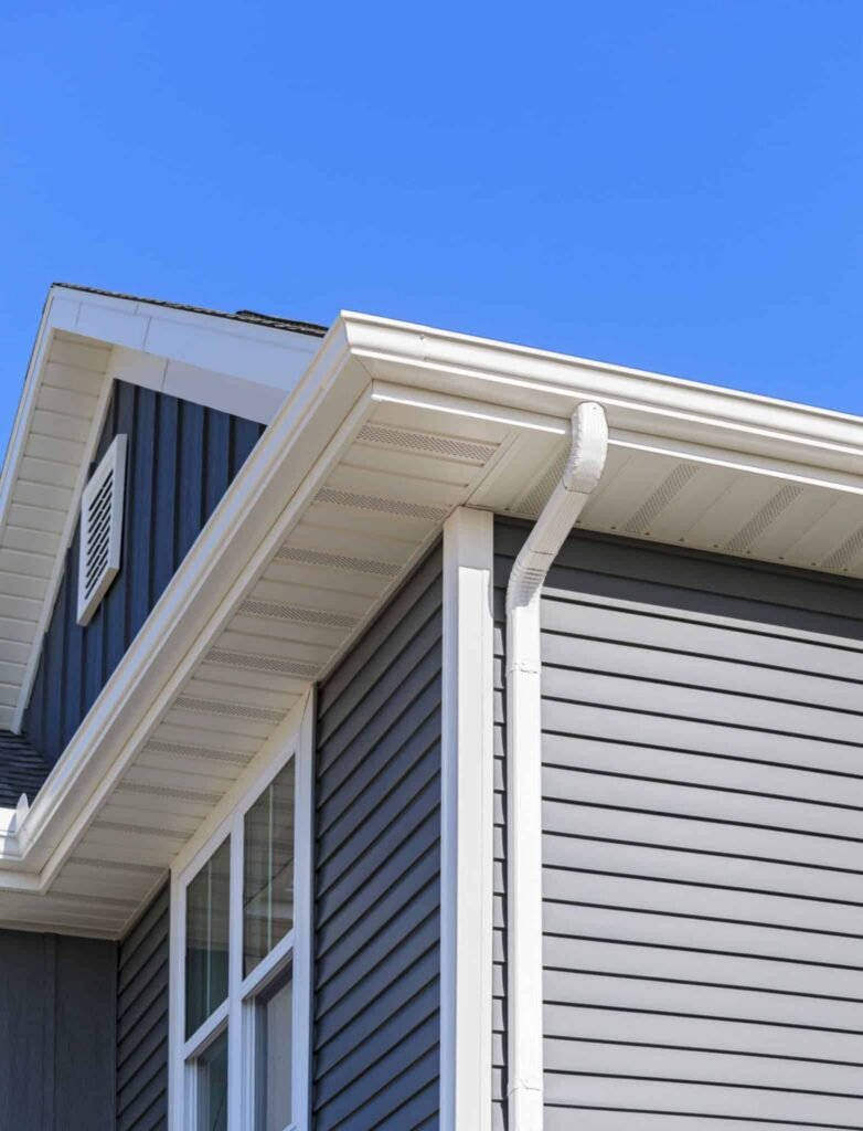 Seamless gutter installation in Marshfield MA