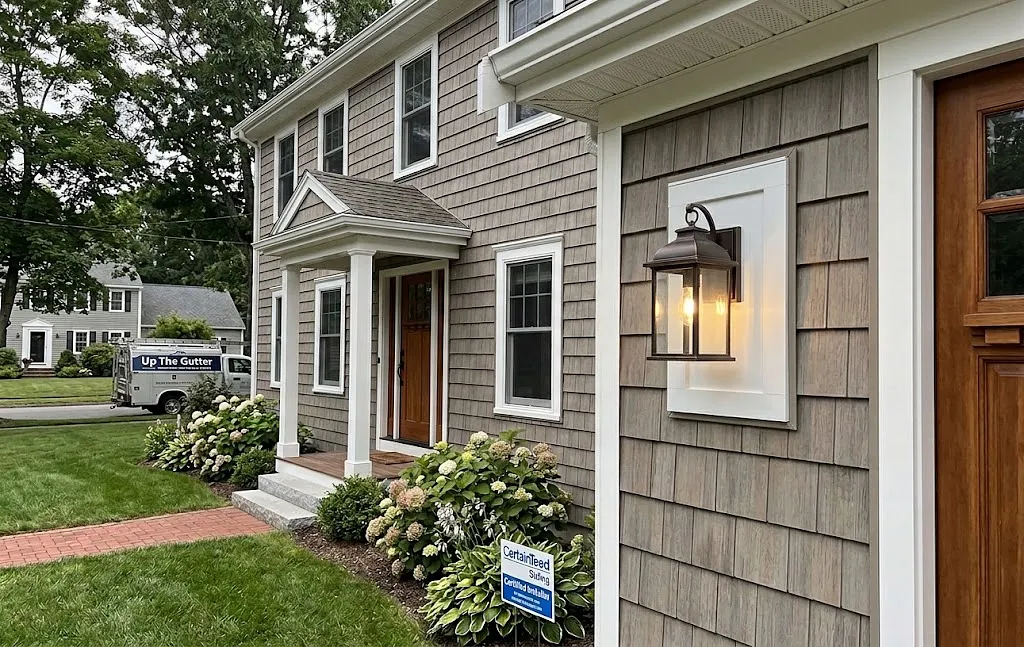 Siding light block mounting and exterior electrical coordination